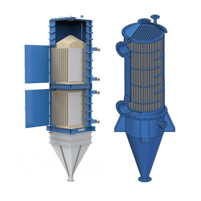 Efficient Heat Transfer Bulk Solid Plate Heat Exchanger Continuous Operation Gas Solid Two Phase Flow