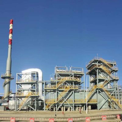 Cyclone Corrugated Plate Corner Tube Boiler Two Stage Steam Drying 50 t/h