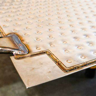 Fluid Channel Dimple Plate Pressure Resistance Stainless Steel Material